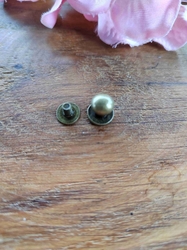 Sedlářský nýt šroubovací Ø7 mm barva staromosaz