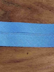 Šikmý proužek bavlněný šíře 30 mm zažehlený světle modrá