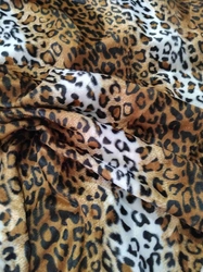 Umělá kožešina / plyš leopard