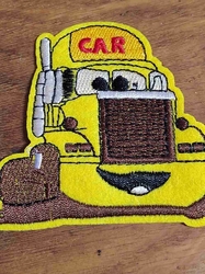Nažehlovačka nákladní auto žluté