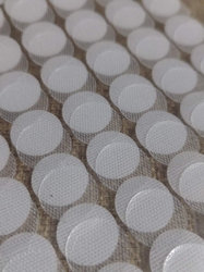 Suchý zip samolepicí kolečka Ø15 mm transparent