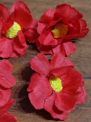 Umělý květ Ø35 mm 5 ks červená