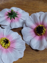 Umělý květ čajová růže Ø50 mm růžová světlá