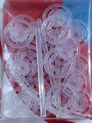 Plastové patentky / stiskací knoflíky Ø7-15 mm