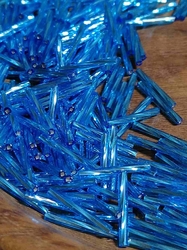 Rokajl Preciosa kroucené tyčky 20 mm 20 g barva modrá azurová