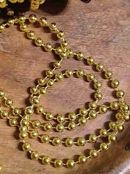 Perlový řetěz Ø5 mm zlatý