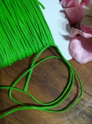 Kreativní šnůrka šíře 1mm voskovaná zelená