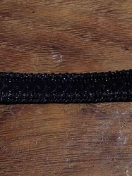 Flitrový prýmek šíře 12 mm barva černá