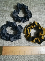 Gumička scrunchie do vlasů sada 3 ks vzor č.2