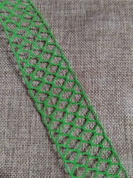 Síťovaná stuha šíře 40 mm zelená
