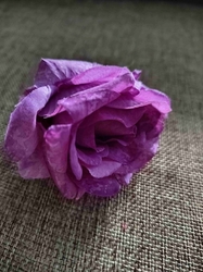 Umělý květ růže Ø7 cm fialková