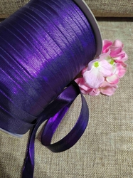 Šikmý proužek lurexový šíře 15 mm zažehlený nerozměřený fialový