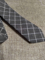 Bavlněná kravata károvaná