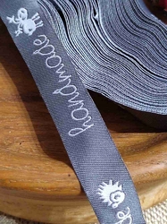 Vzorovka handmade šíře 16 mm šedá