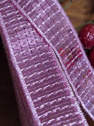 Flitrový prýmek šíře 22 mm růžová světlá