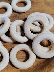 Dřevěný kroužek přírodní Ø12 mm