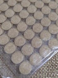 Suchý zip samolepicí kolečka Ø10 mm béžová