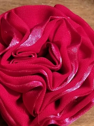 Brož Ø 90mm, ozdoba do vlasů růže červená