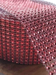 Diamantový pás / borta šíře 58 mm růžová korálová