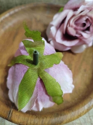 Umělý květ růže Ø7 cm starorůžová