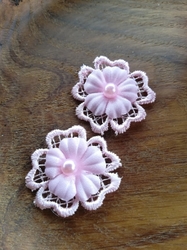 Květ 3D s perlou Ø30 mm