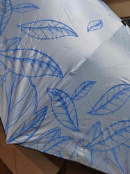 Dámský skládací deštník listy barva modrá světlá