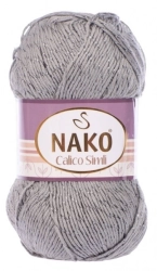 Pletací příze Calico Simli 10255 - šedá