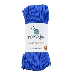 POPYARN Příze Cavo spesso B12 - modrá, 200g 110m