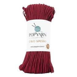 POPYARN Příze Cavo spesso B15 - vínová, 200g 110m