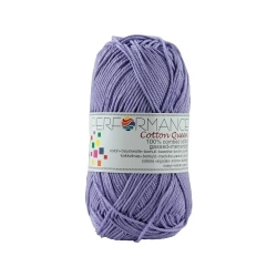 Performance Bavlněná příze Cotton Queen 072 - fialová 50g 125m