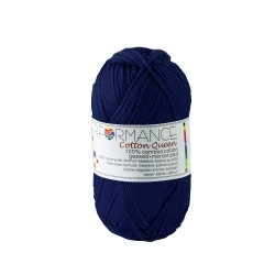 Performance Bavlněná příze Cotton Queen 126 - modrá 50g 125m