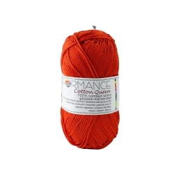 Performance Bavlněná příze Cotton Queen 144 - oranžová 50g 125m