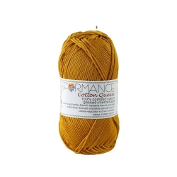 Performance Bavlněná příze Cotton Queen 190 - žlutá 50g 125m