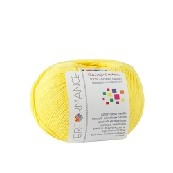 Performance Bavlněná příze Dainty Cotton 179 - žlutá, 50 g, 155m