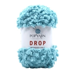 POPYARN Příze Drop B6 - modrá, 100g 55m