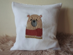 Povlak na polštář fleecový 35x35 cm s aplikací