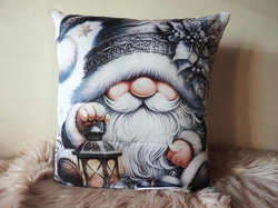 Povlak na polštář 45x45 cm skřítek s lucernou