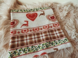 Povlak na polštář fleecový 28x32 cm vánoční motiv č.1
