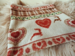 Povlak na polštář fleecový 28x32 cm vánoční motiv č.2