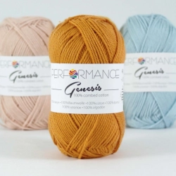 Performance Bavlněná příze Genesis 2058 - oranžová 50g 110m