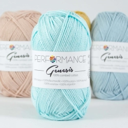 Performance Bavlněná příze Genesis 2214 - aqua 50g 110m