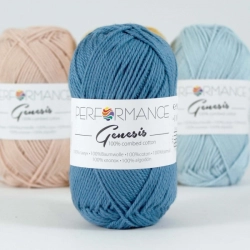 Performance Bavlněná příze Genesis 2134 - modrá 50g 110m