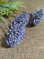 Umělý květ k aranžování fialková