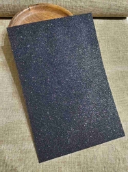 Samolepící pěnová guma Moosgummi s glitry 20x30 cm barva černá