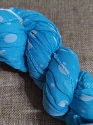 Letní šátek / šála puntík 70x160 cm barva tyrkys