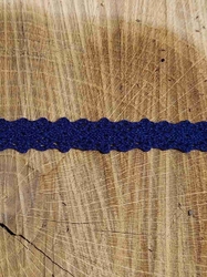 Krajka / vsadka paličkovaná šíře 10 mm modrá tmavá