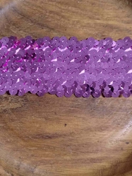 Flitrový prýmek šíře 45 mm elastický růžový 