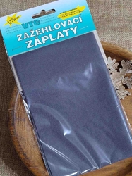 Nažehlovací záplaty 15x20 cm 3 kusy šedá střední