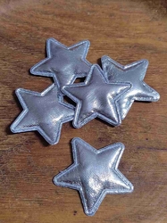 Hvězda Ø30 mm stříbrná