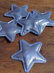 Hvězda Ø30 mm stříbrná